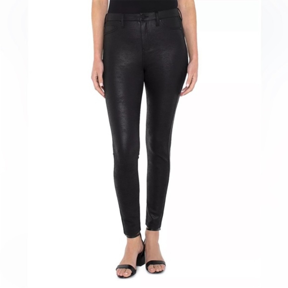 NWT Liverpool Madonna Coated High Rise Legging Skinny Pants‎ Size 10